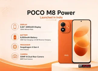 POCO M8 Power Launched in India With 8,000mAh Battery, 120Hz AMOLED Display and Snapdragon 4 Gen 4 POCO M8 Power Launched in India