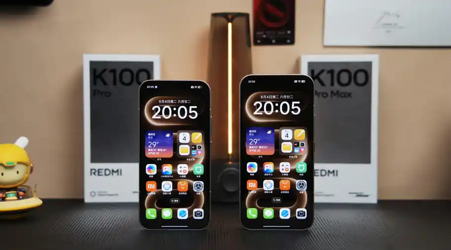 Redmi K100 Pro & K100 Pro Max from the front. (Image credit - @TECHINFOSOCIALS on X)
