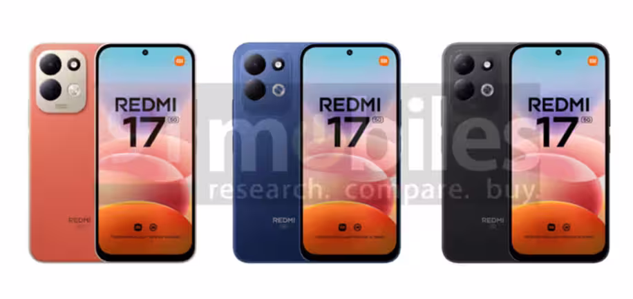 Redmi 17 5G renders leaked. (Image credit - 91Mobiles)